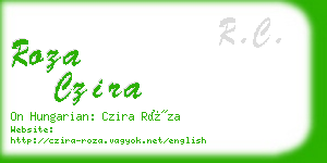 roza czira business card